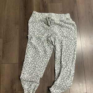 WOMENS plush Fleece Pajama Pants AMERICAN EAGLE size L full length